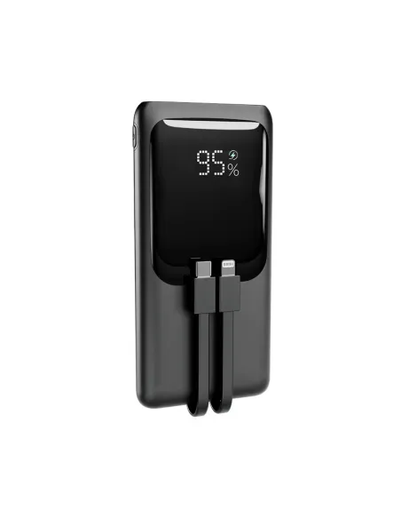 Gembird PB10-PD20-LCD-01 Powerbank con cables 20W 10000mAh