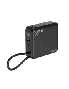 Gembird PB10-WPC15-LCD-01 PowerBank Inalámbrico 10000 mAh Negro-AATBPT0398
