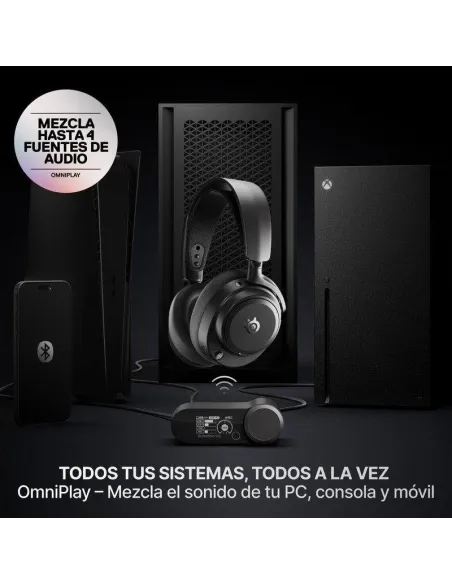 SteelSeries Arctis Nova Pro Omni negro auriculares GameHub