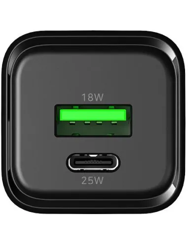 CoolBox COO-CUP-25CA-B cargador GaN USB-C 25W PD PPS