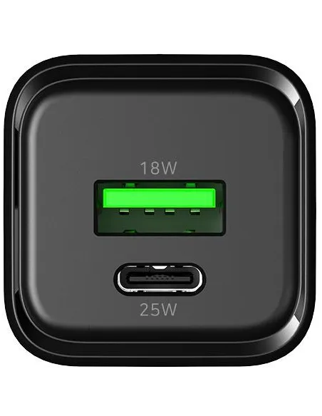 CoolBox COO-CUP-25CA-B cargador GaN USB-C 25W PD PPS