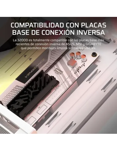 Caja ATX Corsair 3200D RS ARGB Blanca (Smoke) con USB-C