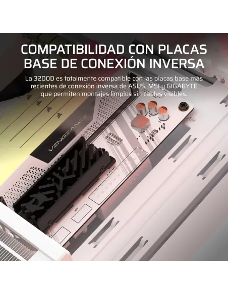 Caja ATX Corsair 3200D RS ARGB Blanca (Smoke) con USB-C