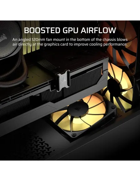 Caja ATX Corsair 3200D RS ARGB Smoke con USB-C