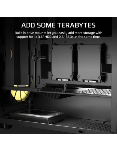 Caja ATX Corsair 3200D RS ARGB Smoke con USB-C