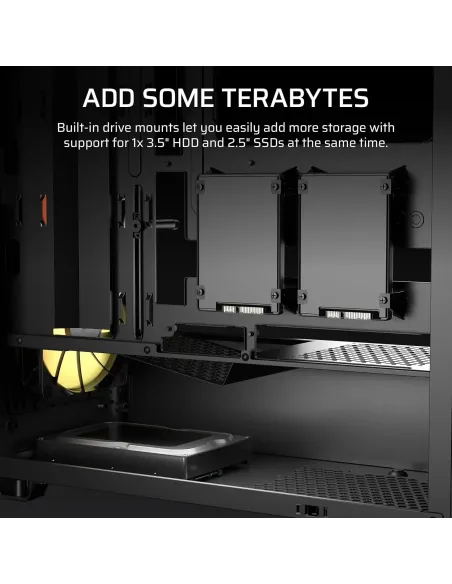 Caja ATX Corsair 3200D RS ARGB Smoke con USB-C