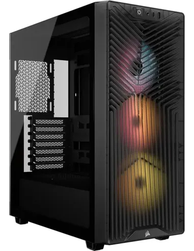 Corsair 3200D RS ARGB Smoke con Vidrio Templado , 3 Ventiladores RS120 ARGB PWM Incluidos y USB-C