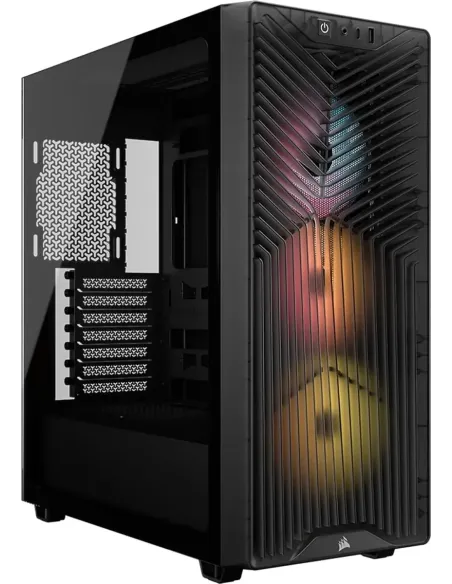 Corsair 3200D RS ARGB Smoke con Vidrio Templado , 3 Ventiladores RS120 ARGB PWM Incluidos y USB-C