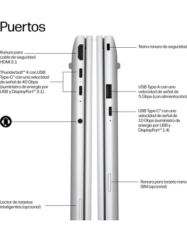 Portátil HP EliteBook 8 G2i 14" DG0M8ET Windows Pro Wi-Fi 7