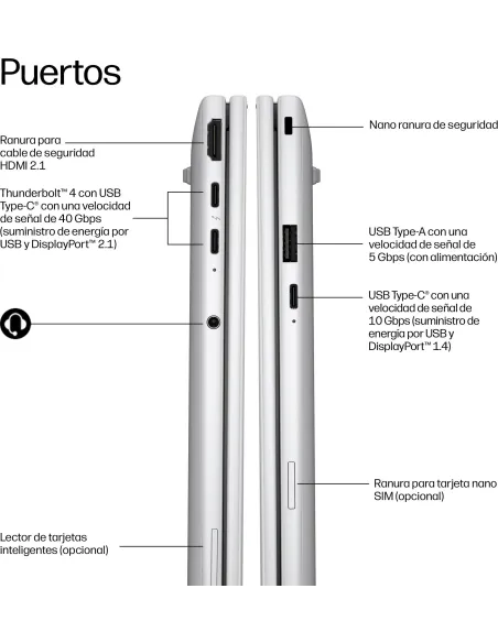 Portátil HP EliteBook 8 G2i 14" DG0M8ET Windows Pro Wi-Fi 7