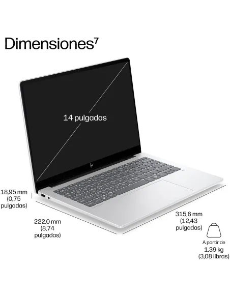 Portátil HP EliteBook 8 G2i 14" DG0M8ET Windows Pro Wi-Fi 7