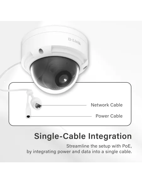 D-Link BCD-P01 cámara IP domo PoE 2MP IK10 IR 30 m