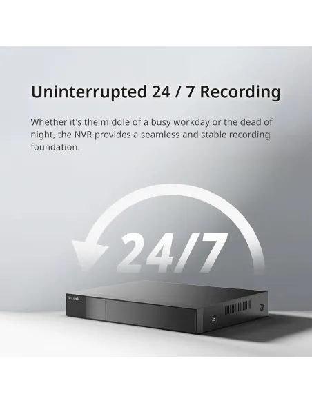 Grabador de Video NVR IP D-Link BNR-004 de 4 canales H.265