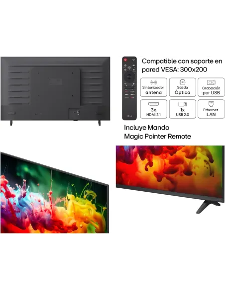 TV LG QNED AI MiniLED 50QNED70B6C 50" 4K webOS eARC TV HDR
