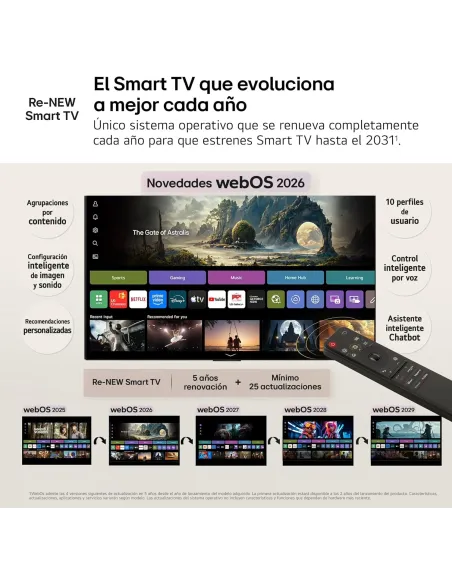 Televisor LG QNED AI MiniLED 55QNED70B6C 55" 4K webOS eARC