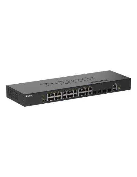 D-Link DGS-1530-28SC/E Switch 24 puertos Gigabit Ethernet y 4 SFP+ Apilable
