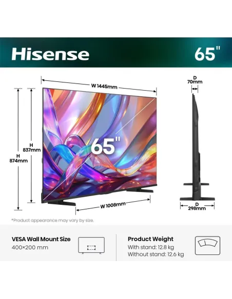 Televisor Hisense 65E79S QLED 65 pulgadas 4K VIDAA HDR10+
