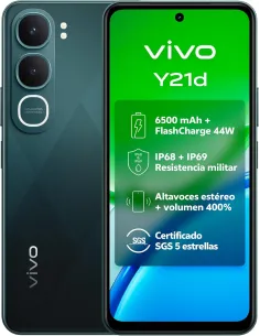 Vivo Y21D 4G 4GB 128GB Verde Jade Pantalla HD+ de 6,68" y 90 Hz Doble SIM-NTETMO3309