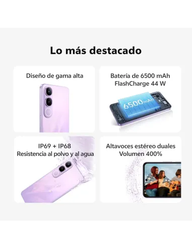 Smartphone  Vivo Y21D 4G 4GB 128GB Verde IP68/IP69 6500 mAh