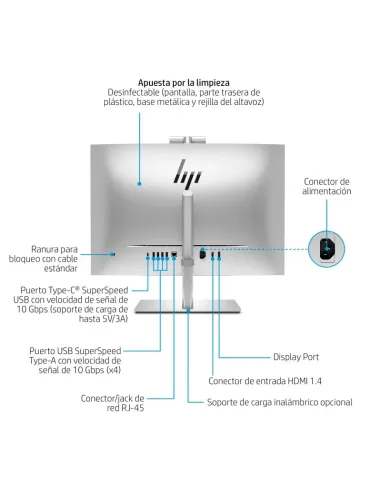 All in One HP EliteOne 870 G9 DE8S6ET con Windows 11 Pro