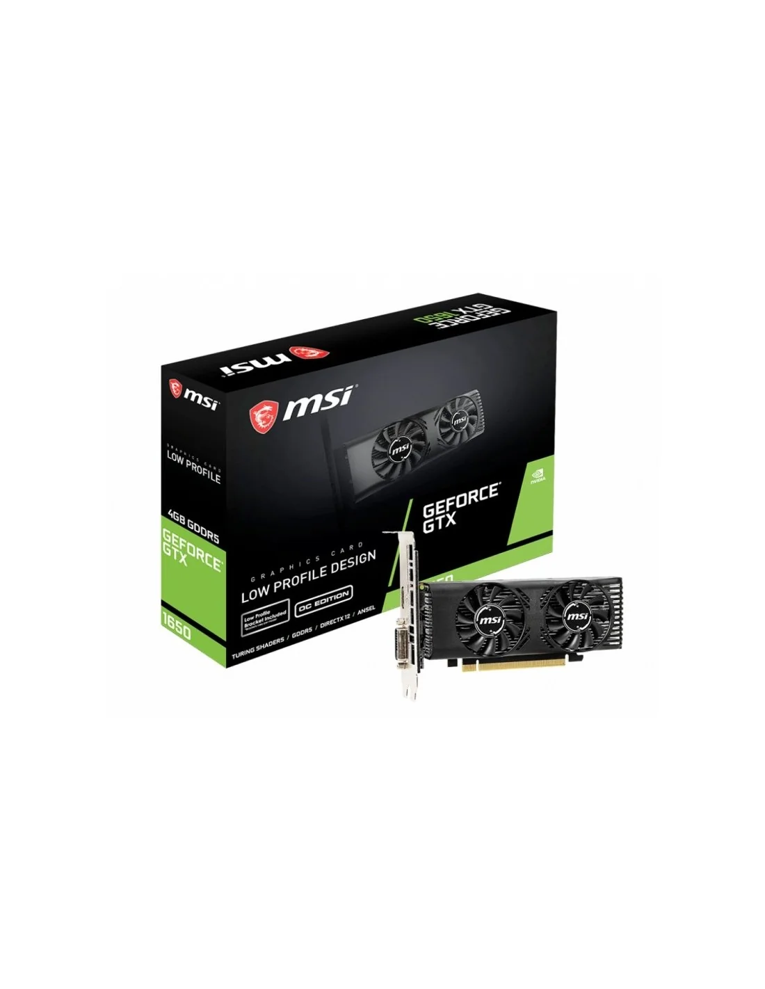 MSI GeForce GTX 1650 4GT Low Profile 4 GB GDDR5