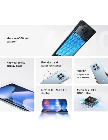 Smartphone Xiaomi Redmi Note 15 4G 6GB 128GB Violeta 6.77"