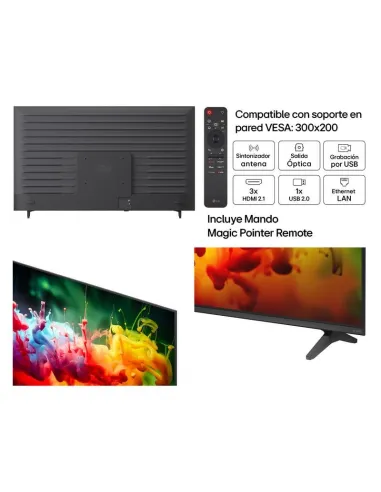 Televisor LG QNED 65QNED72B6B Mini LED 65 pulgadas 4K webOS