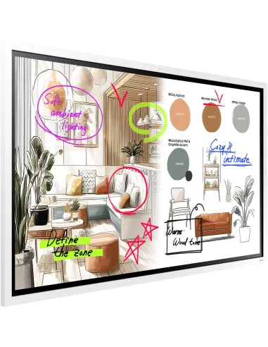 Samsung Flip WM55F 55" 4K pizarra táctil IR Tizen para 12/7