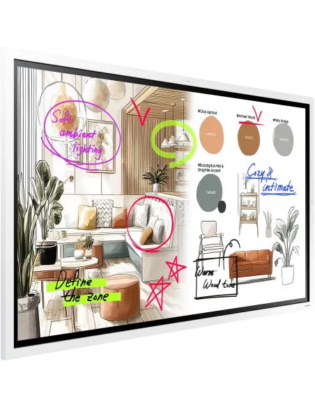 Samsung Flip WM55F 55" 4K pizarra táctil IR Tizen para 12/7