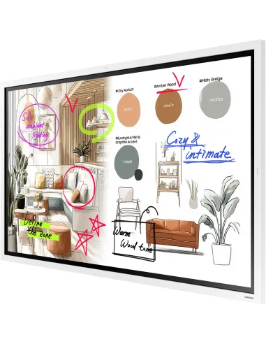 Samsung Flip WM55F 55" 4K pizarra táctil IR Tizen para 12/7