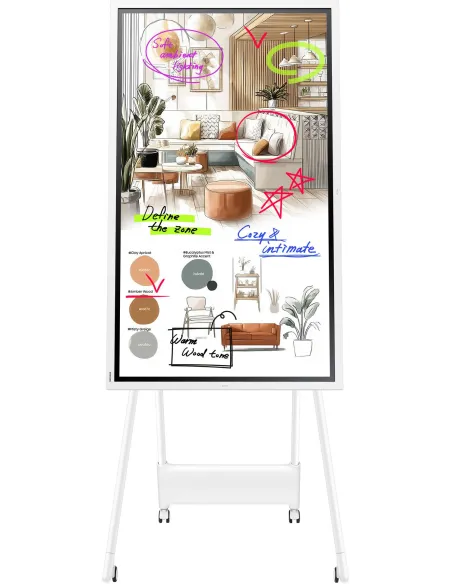 Samsung Flip WM55F 55" 4K pizarra táctil IR Tizen para 12/7