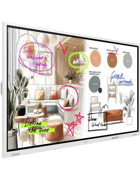 Samsung Flip WM75FX  75" 4K pizarra táctil IR Tizen 9.0 Pro