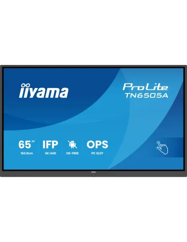 Iiyama ProLite TN6505A-B1AG Pantalla Interactiva 64,5" 4K UHD IPS táctil 500 cd/m²
