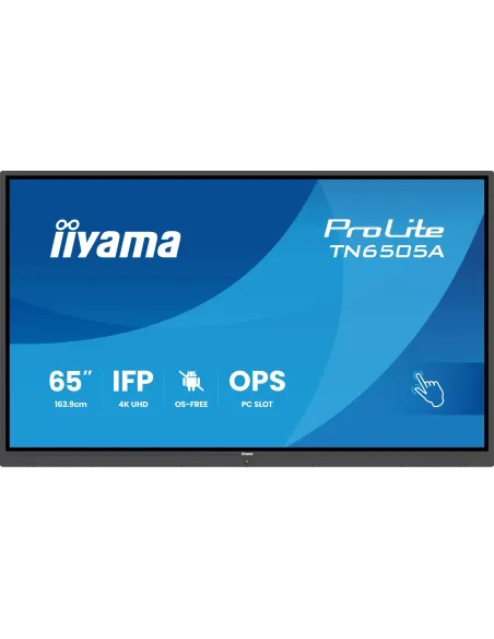 Iiyama ProLite TN6505A-B1AG Pantalla Interactiva 64,5" 4K UHD IPS táctil 500 cd/m²