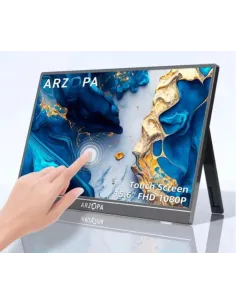 Arzopa A1T Monitor Portátil de 15,6" FullHD 60Hz IPS Táctil HDR10 Altavoces USB-C HDMI-MONI65807