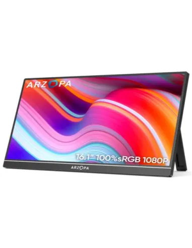 Arzopa Z1C monitor portátil 16,1" FHD 100% sRGB negro