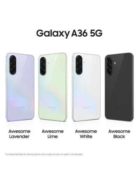 Samsung Galaxy A36 5G 6GB 128GB Blanco y protector pantalla