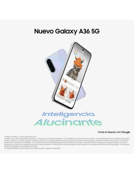 Samsung Galaxy A36 5G 6GB 128GB Blanco y protector pantalla