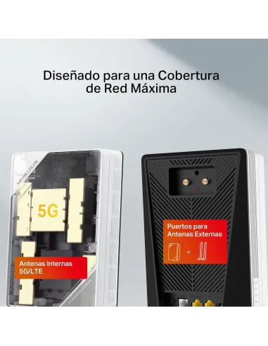Mercusys MB520-5G (V1) router 5G Nano SIM Wi-Fi 6 2.5GbE