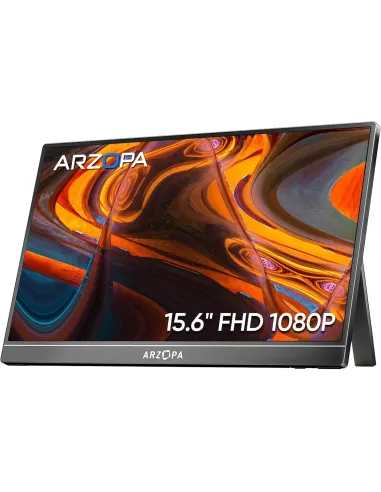 Arzopa A1 Monitor Portátil Ligero para Viajes de 15,6" Full HD IPS USB-C Gris