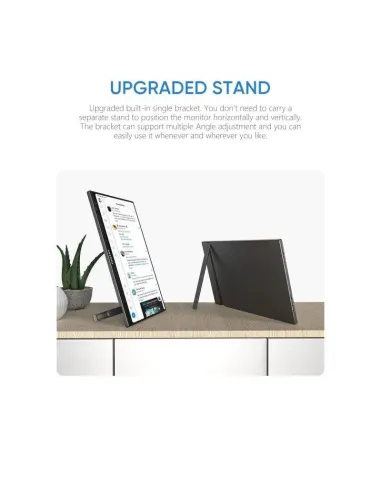 Arzopa A1T monitor portátil táctil 15,6" FHD IPS gris