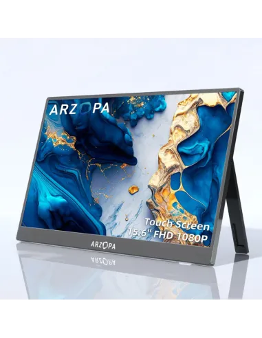 Arzopa A1T monitor portátil táctil 15,6" FHD IPS gris