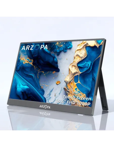 Arzopa A1T monitor portátil táctil 15,6" FHD IPS gris