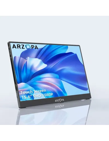 Arzopa A1T monitor portátil táctil 15,6" FHD IPS gris