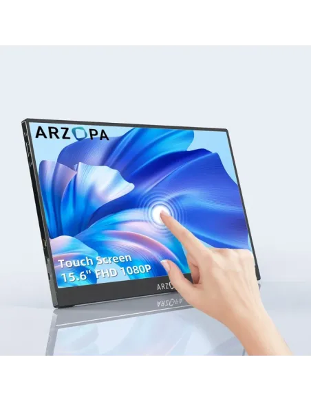 Arzopa A1T monitor portátil táctil 15,6" FHD IPS gris