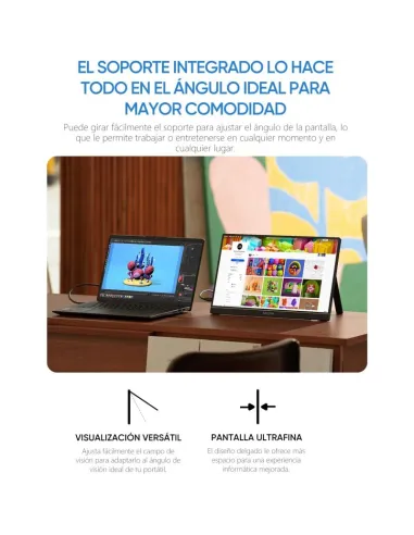 Arzopa Z1C monitor portátil 16,1" FHD 100% sRGB negro