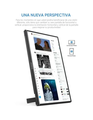 Arzopa Z1RC monitor portátil 16" 2.5K 16:10 IPS negro