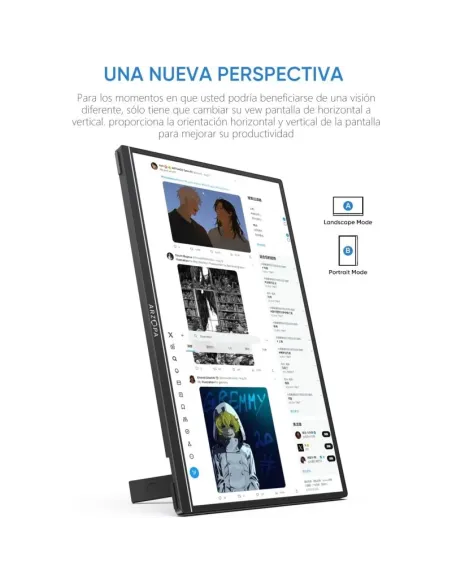 Arzopa Z1RC monitor portátil 16" 2.5K 16:10 IPS negro