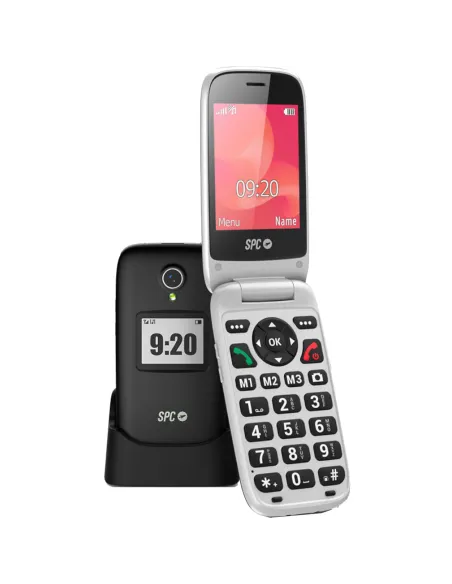 SPC Polaris Negro 4G para Mayores Compatible con app gestión remota SPC Care 1400mAh