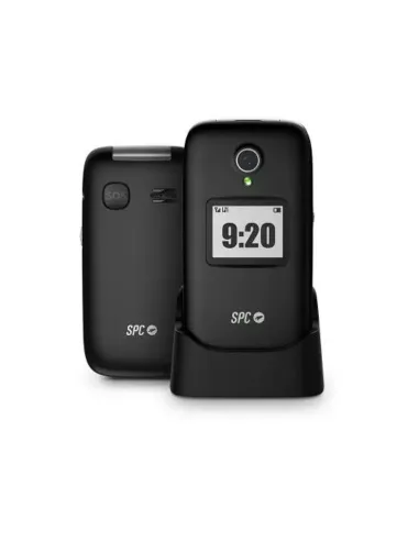 SPC Polaris Negro 4G móvil tapa SOS GPS SPC Care base USB-C